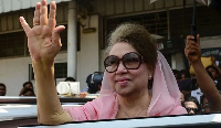 An earlier picture of Khaleda Zia from 2016