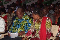President John Dramani Mahama with Lordina Mahama