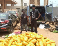 The two suspects Godwin Asigeh and Freeman Amedoku