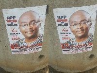 A campaign poster for 2020 with the image of Vice President Dr Mahamudu Bawumia
