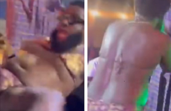 DJ Azonto displaying on stage