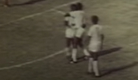 Opoku Afriyie celebrating his goal with his teammates in AFCON 1978 final