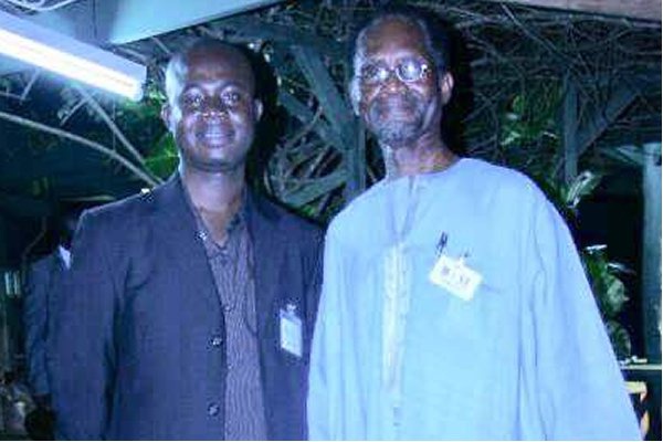 The author with the late Prof Atukwei Okai