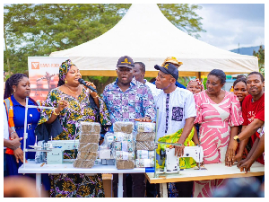 The support includes financial assistance and sewing machines for affected traders