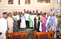 Christians and Muslims gathered in a Roman Catholic Church in support of Bawumia