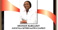 This piece is in memory of Bridget Margaret Akosua Asogyaa Kyerematen-Darko