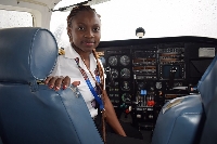 Commercial pilot, Audrey Maame Esi Swatson