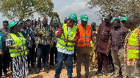 Dr Clement Abas Apaak (with the pickaxe) is the Member of Parliament for Builsa South