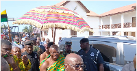 Asantehene among his entourage