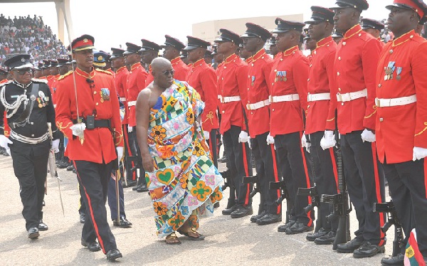 President Akufo-Addo inspect parade