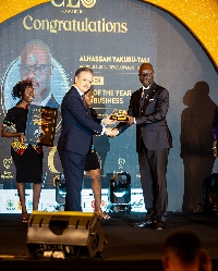 Alhaji Yakubu-Tali, ADB MD receiving the award