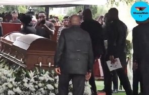 President Nana Addo Dankwa Akufo-Addo paying his last respects