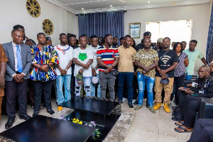 The 35 officers were promoted for their role in the arrest of suspects in the Adabraka gold heist