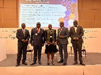 Free Zones CEO Ambassador Mike Oquaye Jnr., with other key reps from Ghana at the AFSIC