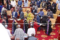 A section of MPs in Parliament