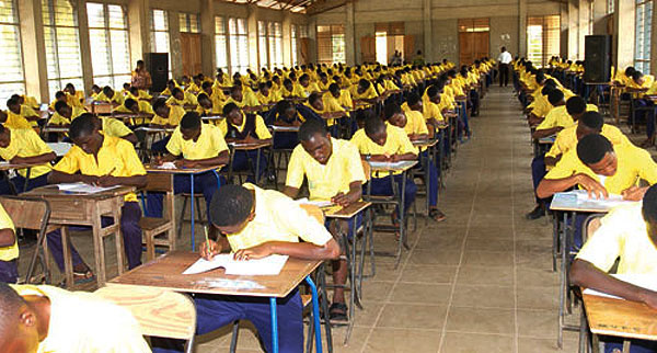 File photo of students taking exams