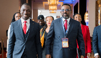 Dr Johnson Pandit Asiama (R) with Roy Daniels, Chairman of the ACI Financial Markets Association
