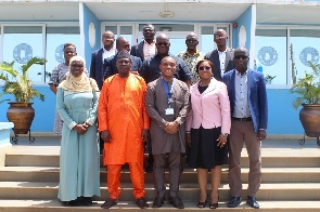 Commissioner of AIB Ghana with the delegation from Gambia Civil Aviation Authori