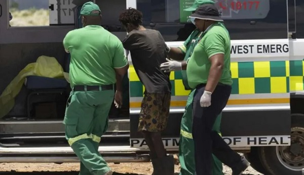 Rescued miners have been taken for medical checks