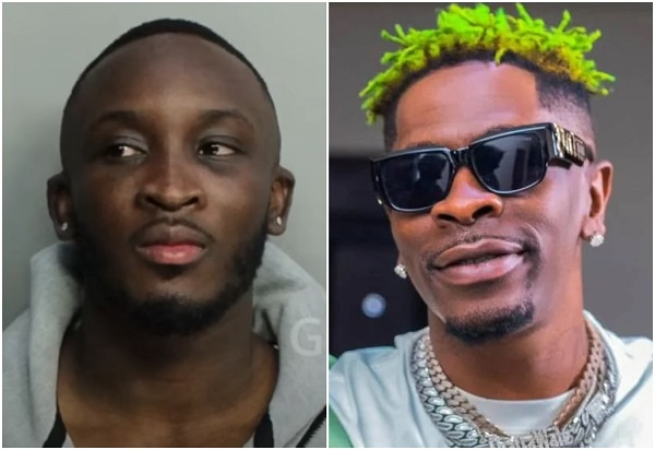 Nana Kwabena Amuah (L) is a convicted fraud kingpin mentioned in Shatta's (R) Lamborghini saga