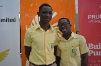 Representatives of the Accra Academy Boys school beat competition to get to the 1/8 stage