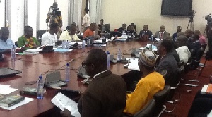 A public accounts committee sitting