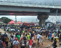 AMA's demolition exercise took place at the Kwame Nkrumah Circle
