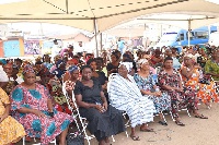 All widows converged at the car park of the Kasapa FM to receive their freebies