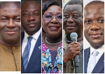 From L to R: Nana Akomea, Oppong Nkrumah, Frema Osei-Opare, Samuel Abu Jinapor, Kwasi Amoako-Attah