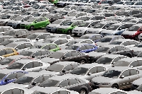 File photo of salvaged vehicles