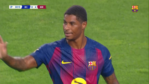 Rashford celebrating his goal