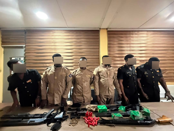 Six private security men have been arrested
