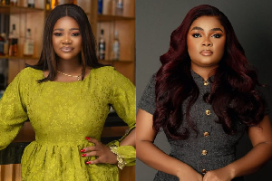 Kafui Danku (L) doubts Bimbo Ademoye (R)  piracy proof claim