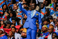 A photo of iconic DR Congo supporter Kuka Muladinga