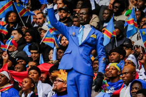 A Photo Of Iconic DR Congo Supporter Kuka Muladinga