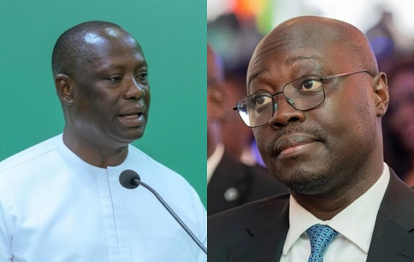 Emmanuel Armah-Kofi Buah (L) and Dr Cassiel Ato Forson were cited in the report