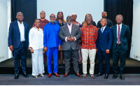 A group photograph of the committee members with the Director General and Board  Chairman of NCA