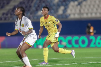 Evelyn Badu's (R) goal was enough to secure qualification for the Black Queens