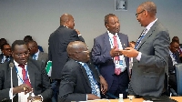 A still from the East Africa Constituency Ministers and Governors Meeting at IMF Headquarters in Was