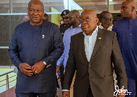 President-Elect John Dramani Mahama with President Nana Akufo-Addo