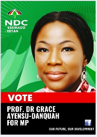 NDC parliamentary candidate for Essikado-Ketan, Prof. Dr. Grace Ayensu-Danquah
