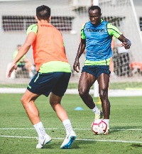 Dwamena was on international duty with the Black Stars over the weekend
