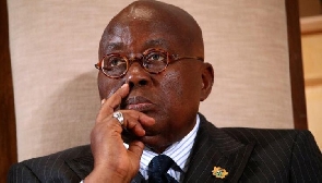 Akufo-Addo was on a campaign when the stone was thrown at him