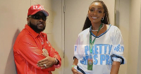 Nigerian musician Davido with his sister Sharon Adeleke-Ademefun