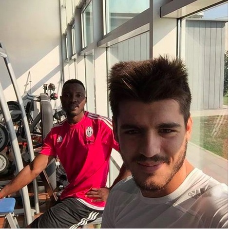 Gym session for Kwadwo Asamoah