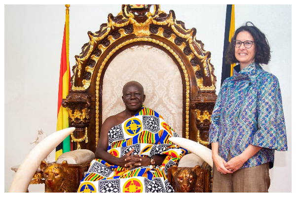 Harriet Thompson and Otumfuo Osei Tutu II
