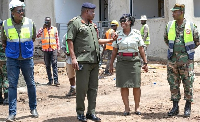CDS Lt Gen  William Agyapong has paid a working visit to a building project in Burma Camp