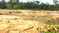 Evidence of galamsey