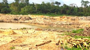 Galamsey is gradually eating Ghana up