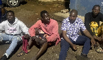 The suspects in the foiled robbery attempt arrested by the Police